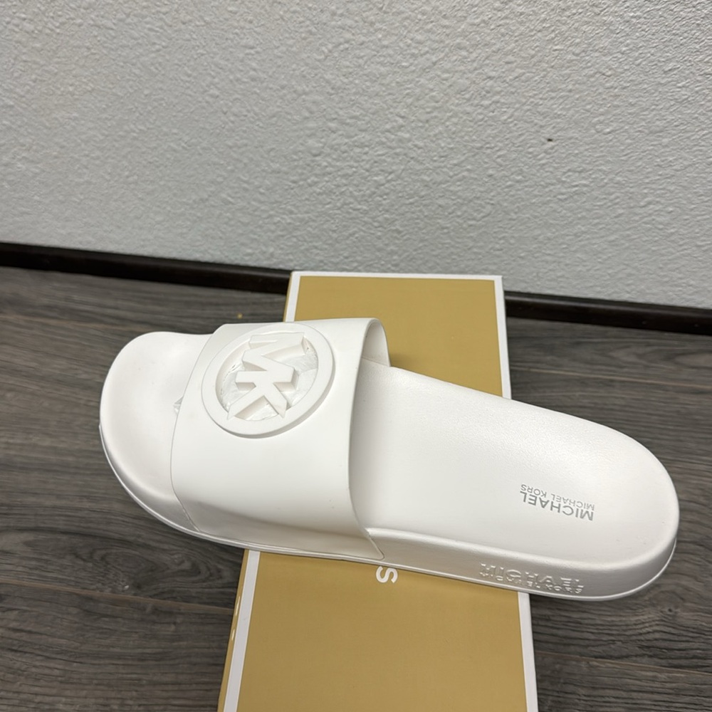 Michael Kors gilmore slide sandal - optic white - Picture 6 of 6